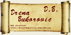 Drena Bukorović vizit kartica